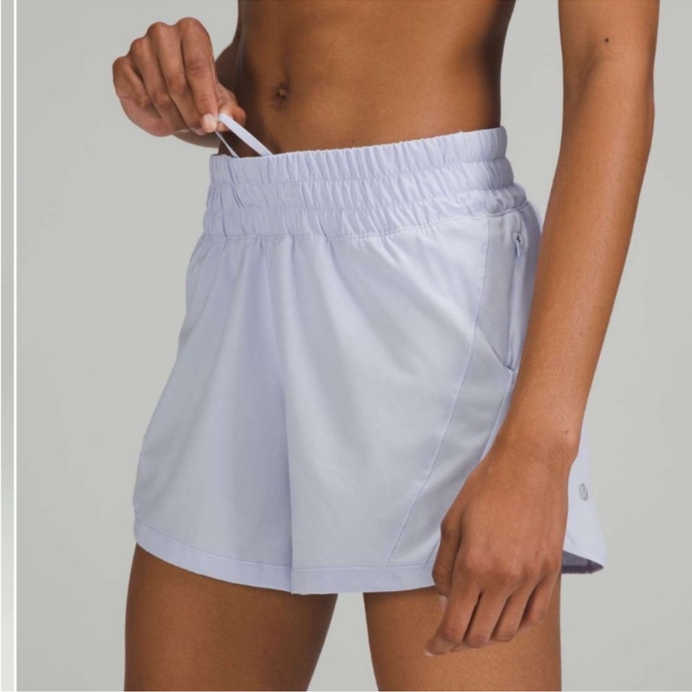 Lululemon Track That 5” Shorts Women’s Size 2 Pastel Blue Athletic Shorts - Picture 2 of 6